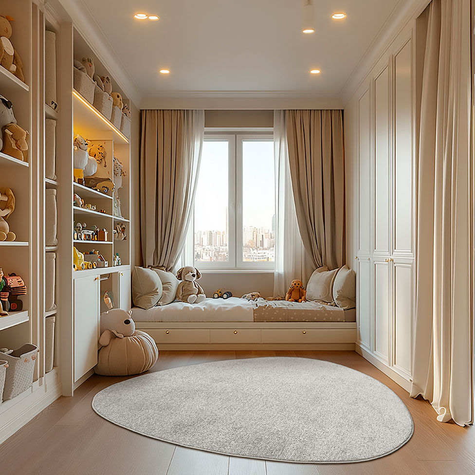 Tapete Tufting Relex Organic Lente Prata 145x195cm