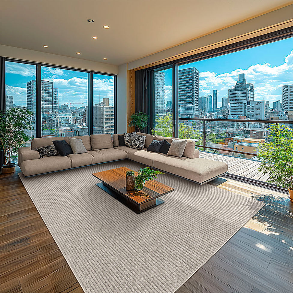 Tapete Tufting Mariana Prata 200x300cm