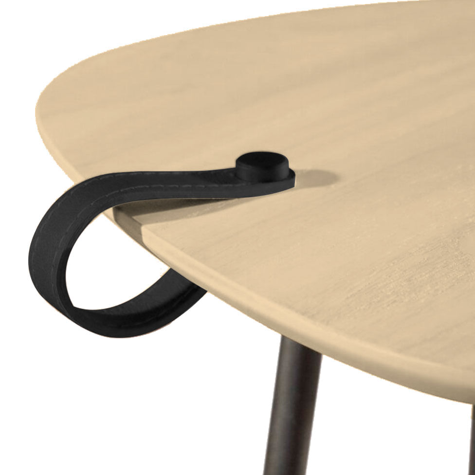 Mesa de Apoio Araguari Amarelo Base de Aço - Imagem 4