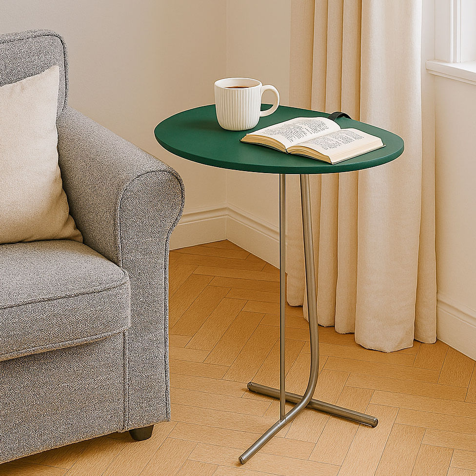 Mesa de Apoio Araguari Verde Base de Aço - Imagem 2