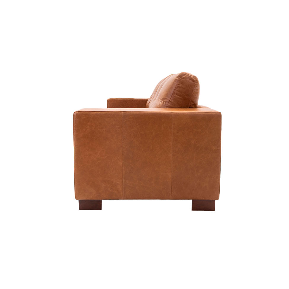 Sofá Domini Living em Couro Estonado Amarula 2,40m - Imagem 3