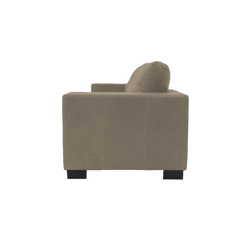 Sofá Domini Living em Couro Grano Sandstorm 2,10m - Imagem 3