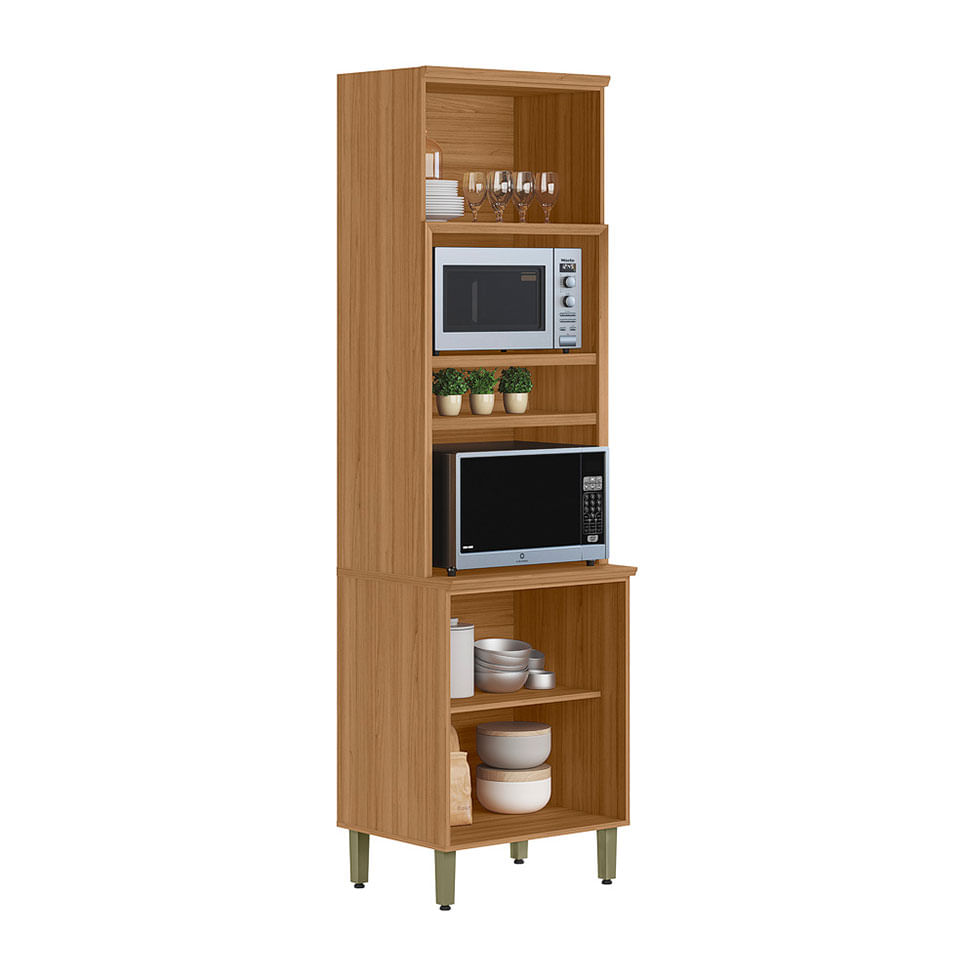 Torre Quente Selene com 3 Portas Natural e Off White - Imagem 2