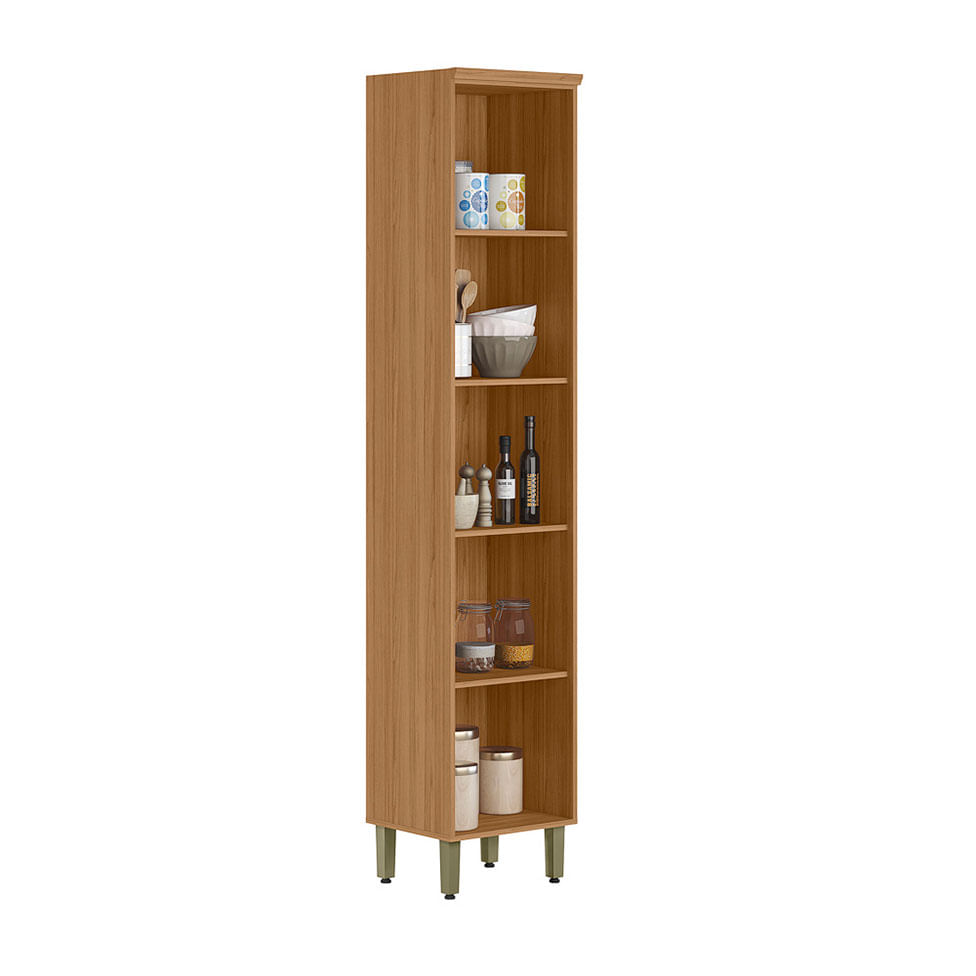 Paneleiro Selene com 1 Porta Natural e Off White - Imagem 2