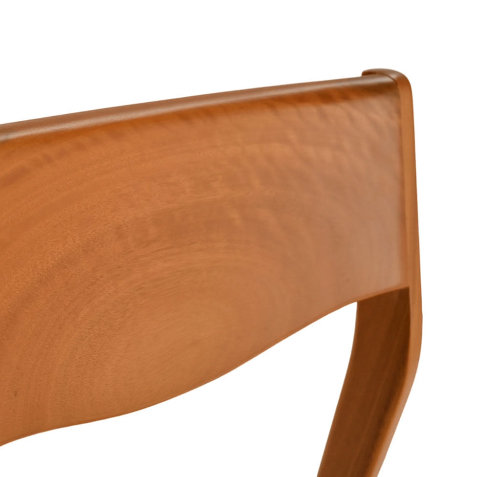 Cadeira de Jantar Bali em Linho Bege e Base Amendoa - Imagem 5