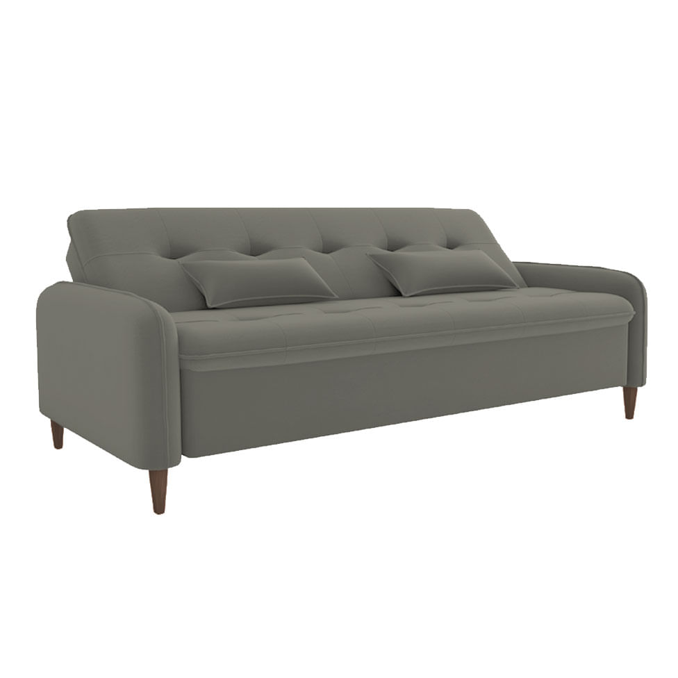 Sofá Cama Donna em Linho Cinza - Imagem 3