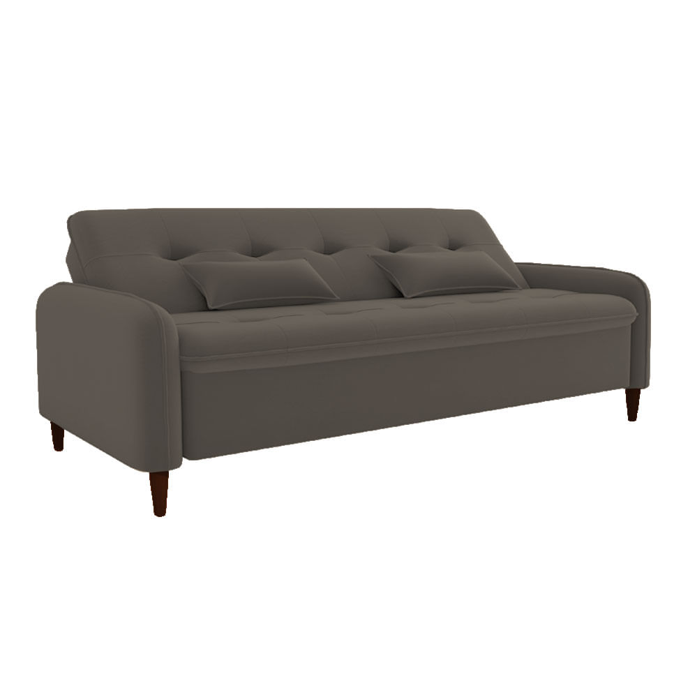 Sofá Cama Donna em Linho Chumbo - Imagem 3