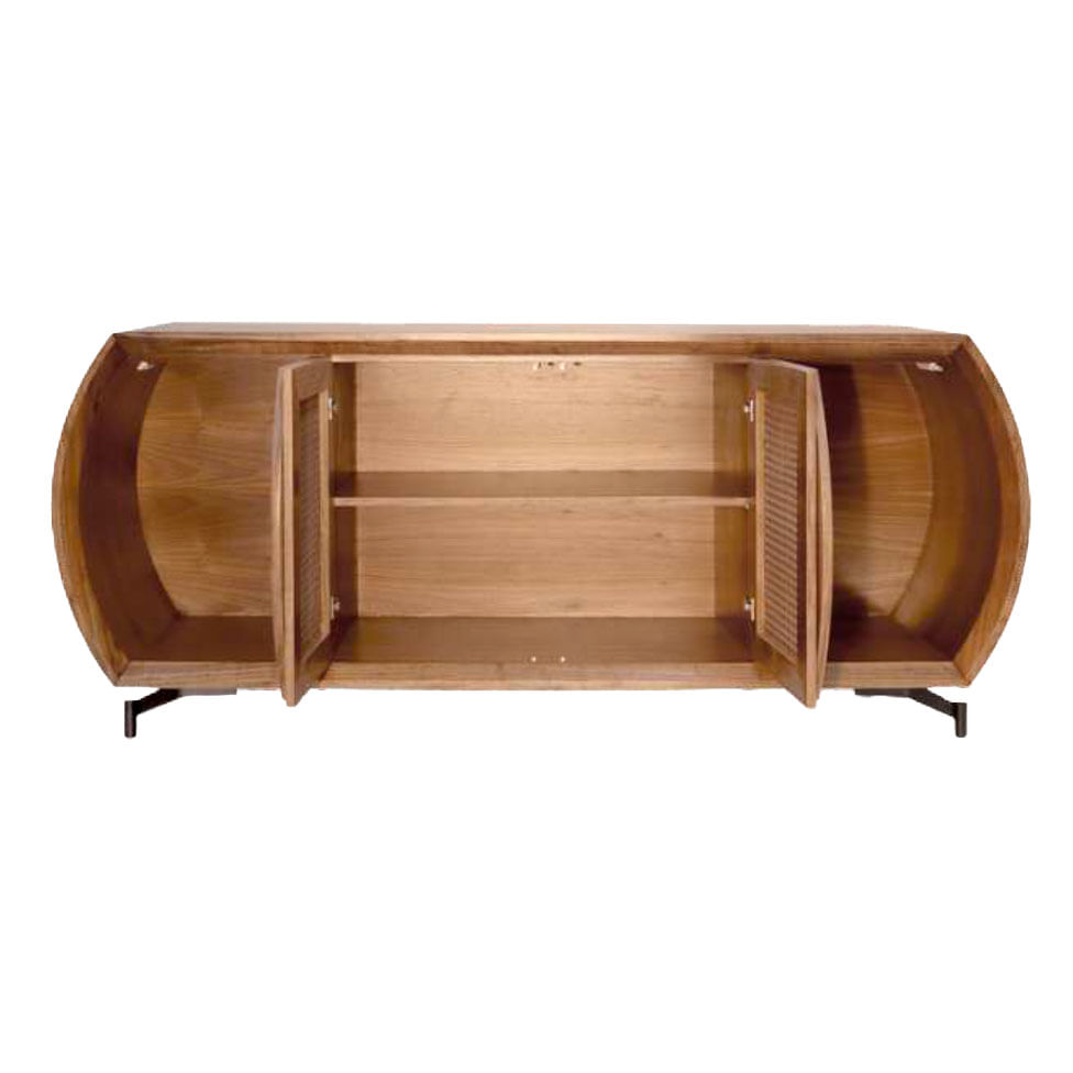 Buffet Decora Moderno 180cm - 4 Portas Madeira com Tela - Imagem 2