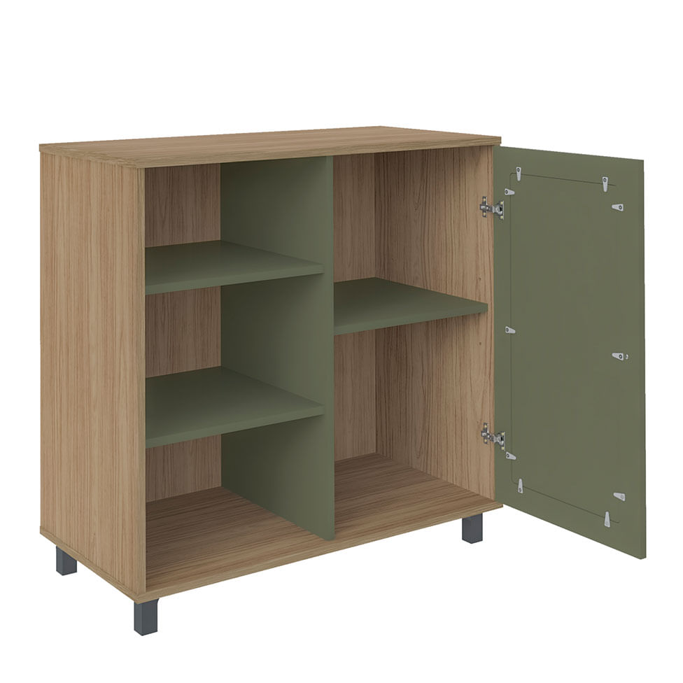 Buffet Charlotte com 1 Porta Carvalho e Menta - Imagem 3