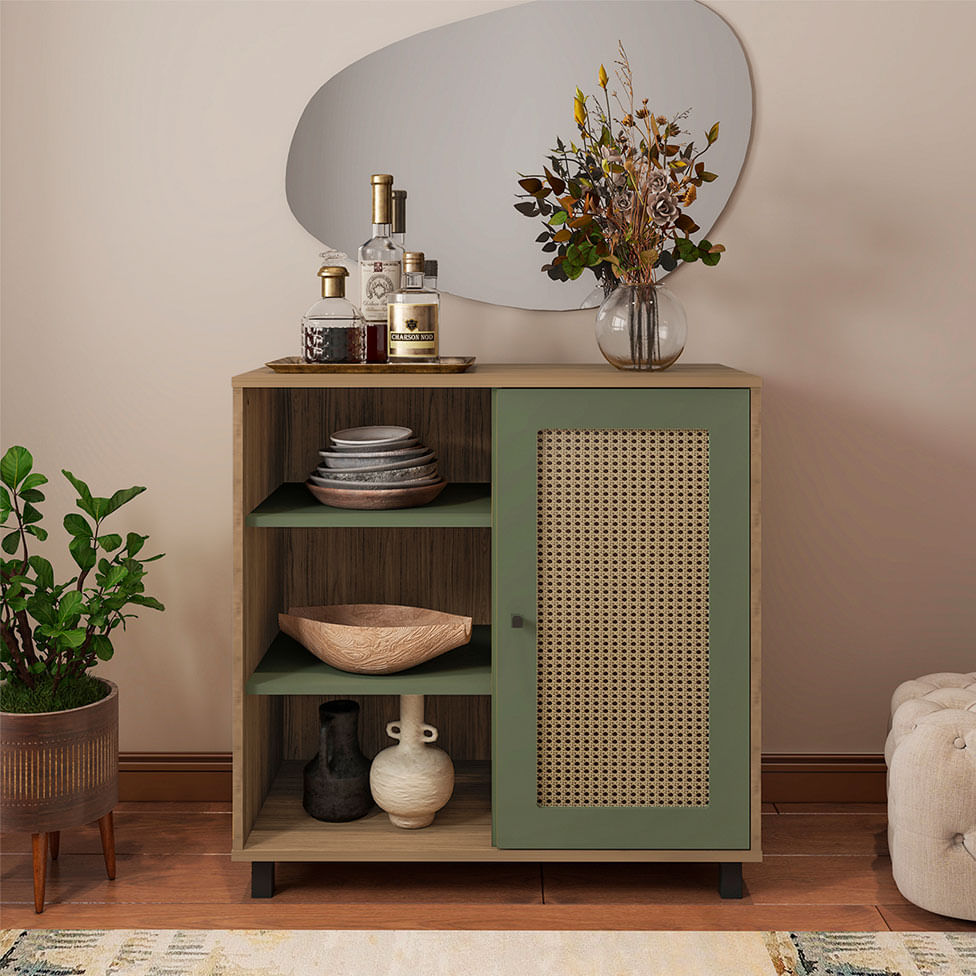 Buffet Charlotte com 1 Porta Carvalho e Menta - Imagem 10