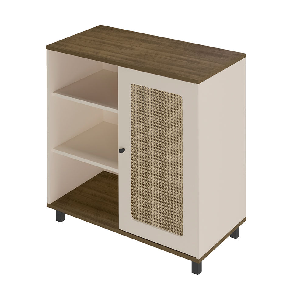 Buffet Charlotte com 1 Porta Pinho e Off White - Imagem 2