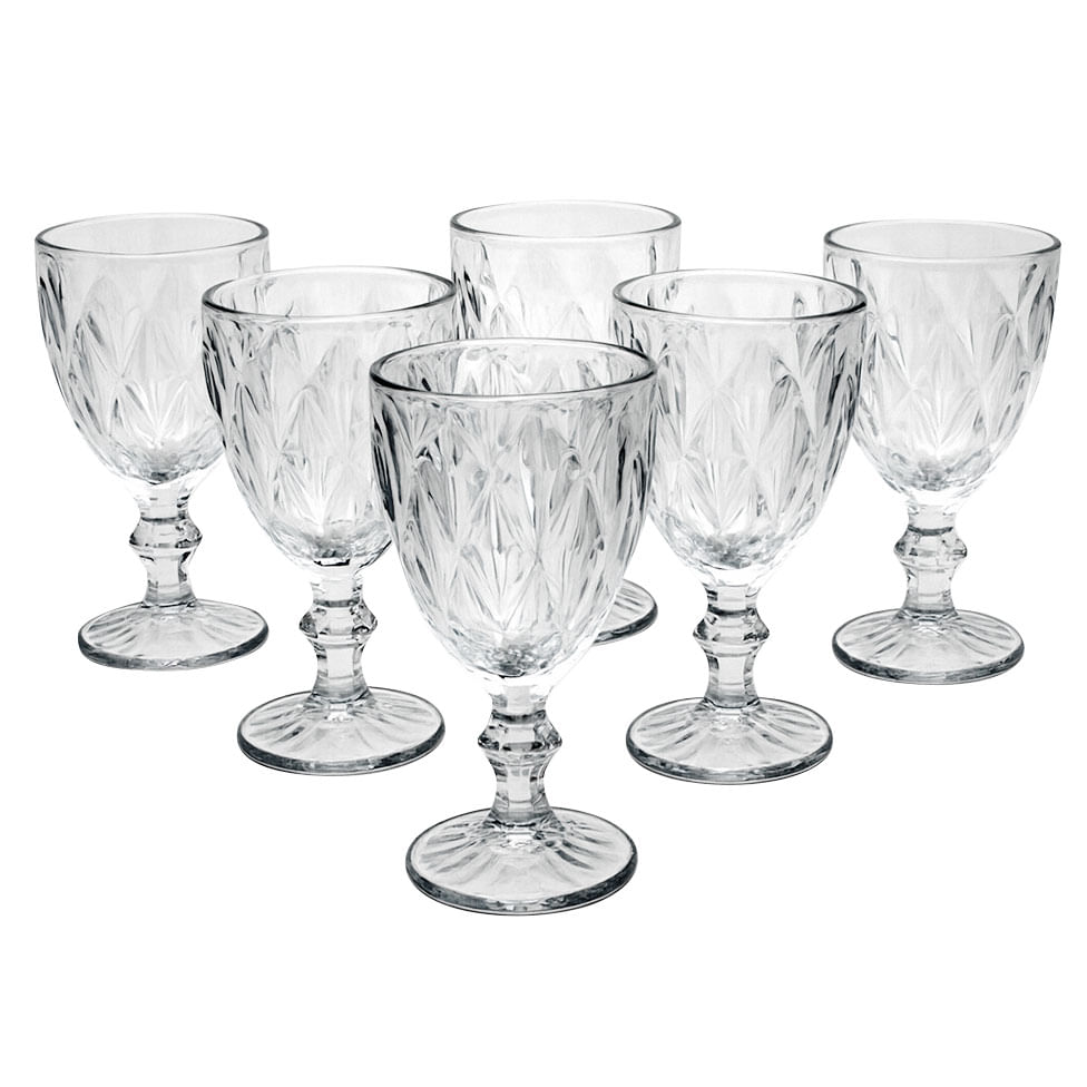 Jogo Taças Diamond com 6 Peças - 340ml