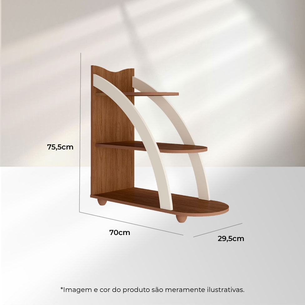 Mesa de Apoio Andes Credo e Off White - Imagem 7