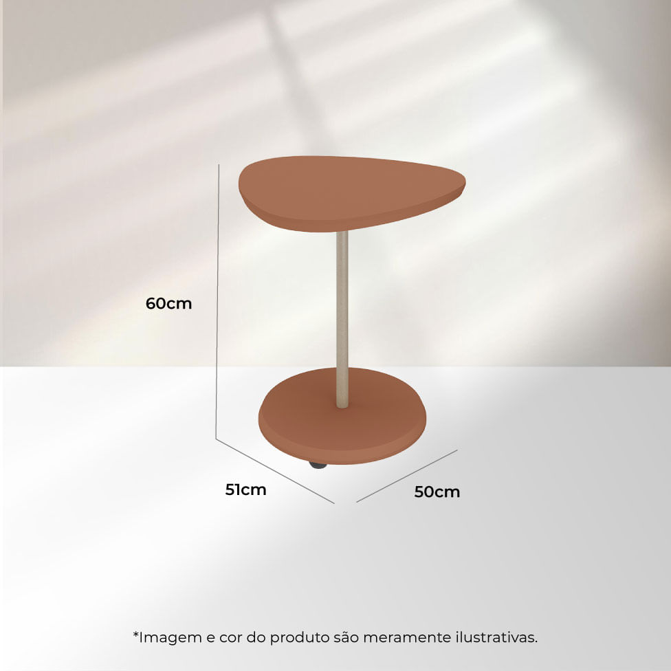 Mesa de Apoio Alta Bel Terracota - Imagem 7