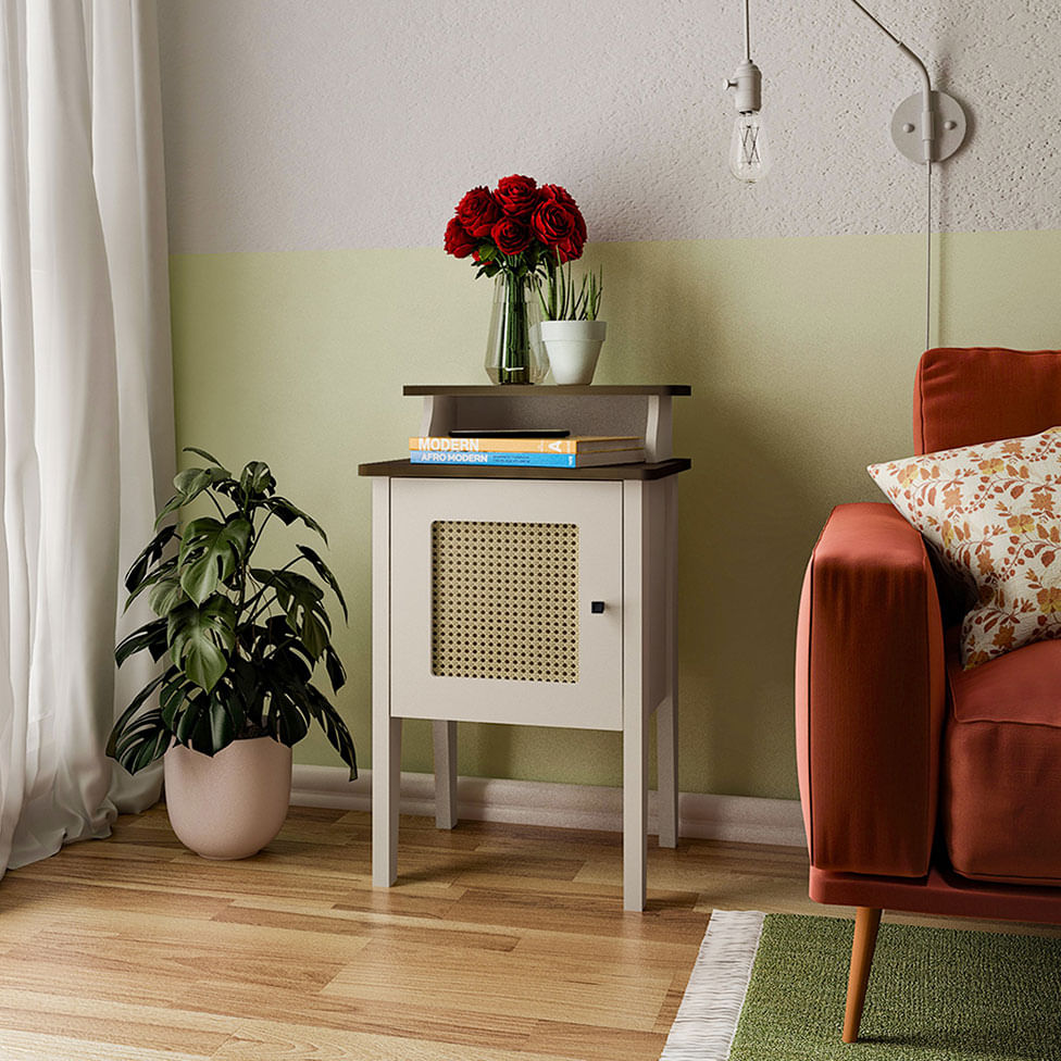 Mesa de Apoio Charlotte Pinho e Off White - Imagem 8