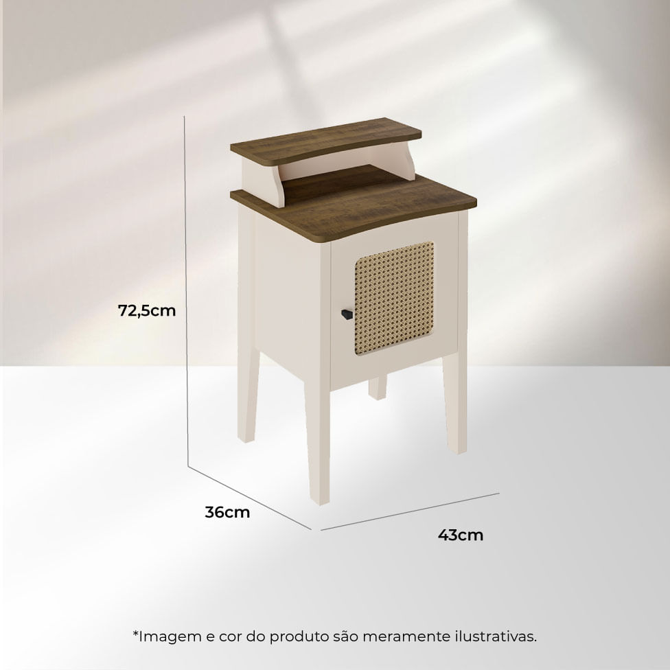 Mesa de Apoio Charlotte Pinho e Off White - Imagem 9