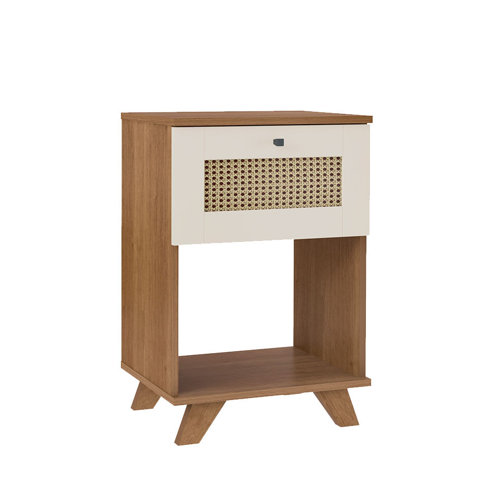 Mesa de Apoio Trama Cinamomo e Off White