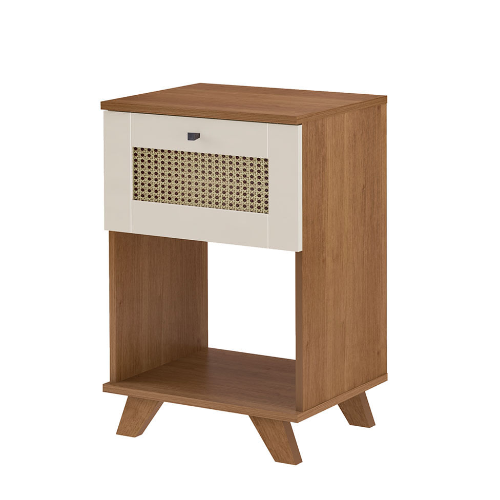 Mesa de Apoio Trama Cinamomo e Off White - Imagem 2