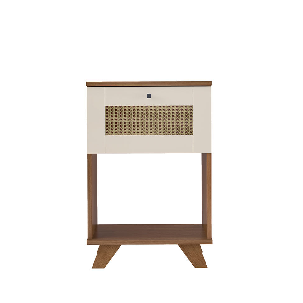 Mesa de Apoio Trama Cinamomo e Off White - Imagem 5
