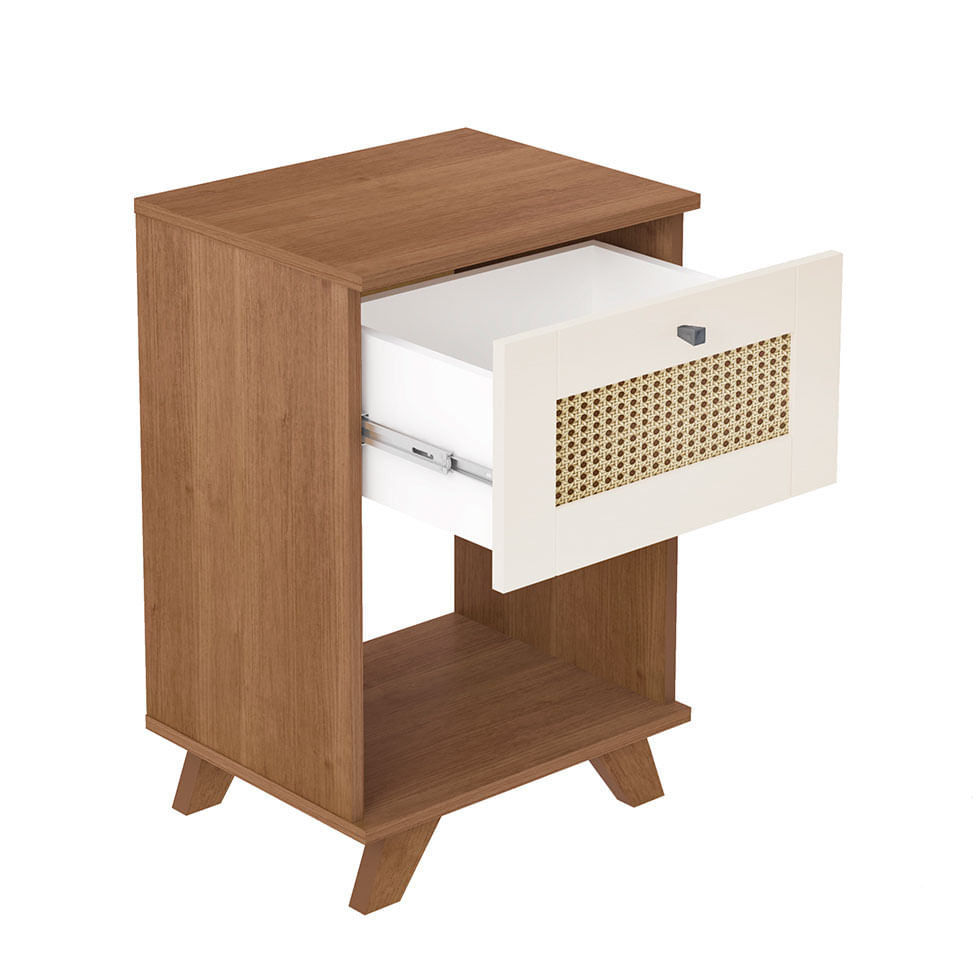 Mesa de Apoio Trama Cinamomo e Off White - Imagem 6