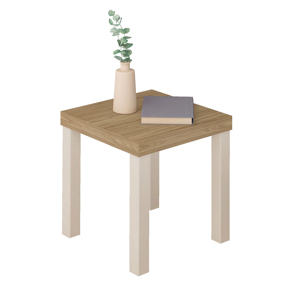 Mesa de Apoio Up Carvalho e Off White - Imagem 3