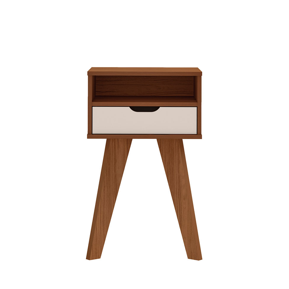 Mesa de Apoio Vip Cedro e Off White - Imagem 5