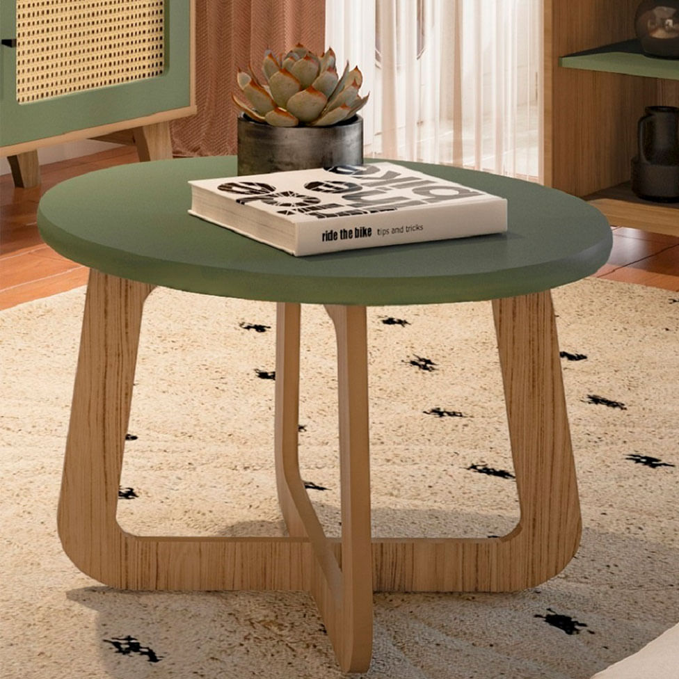 Mesa de Centro Jasmin Menta e Carvalho - Imagem 3