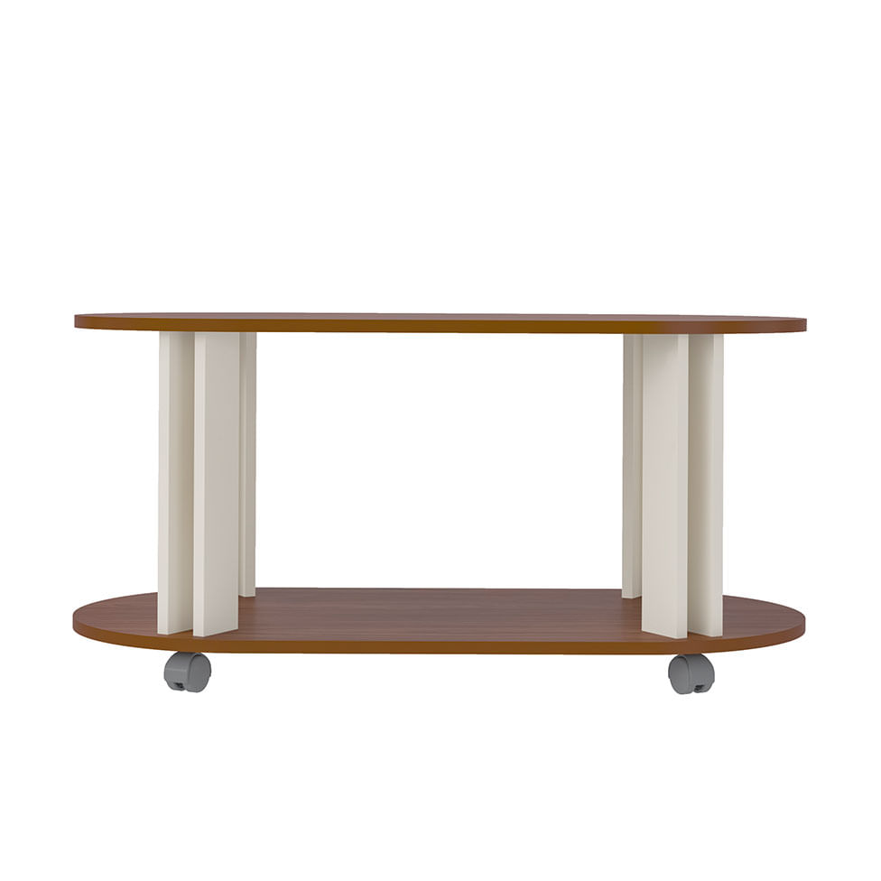 Mesa de Centro Mundi Cedro e Off White - Imagem 3