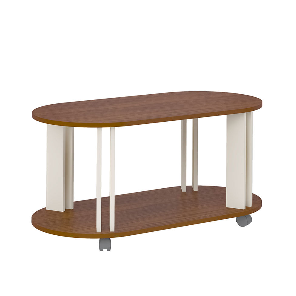 Mesa de Centro Mundi Cedro e Off White - Imagem 4