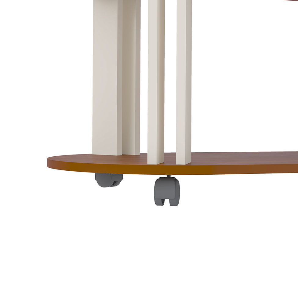 Mesa de Centro Mundi Cedro e Off White - Imagem 6