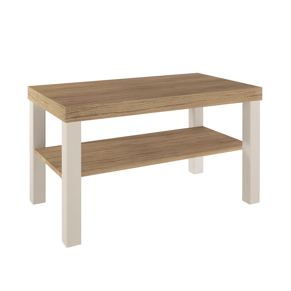 Mesa de Centro Up Carvalho e Off White - Imagem 5
