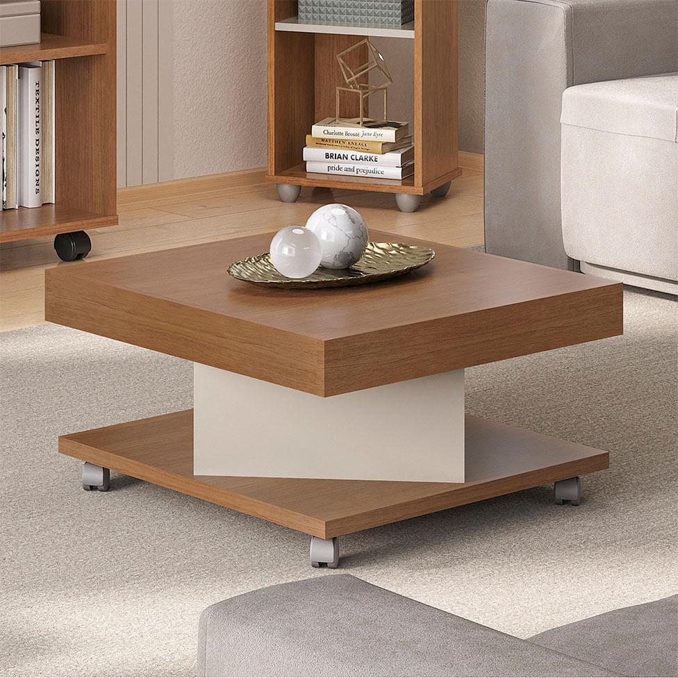 Mesa de Centro Saara Cinamomo e Off White - Imagem 2