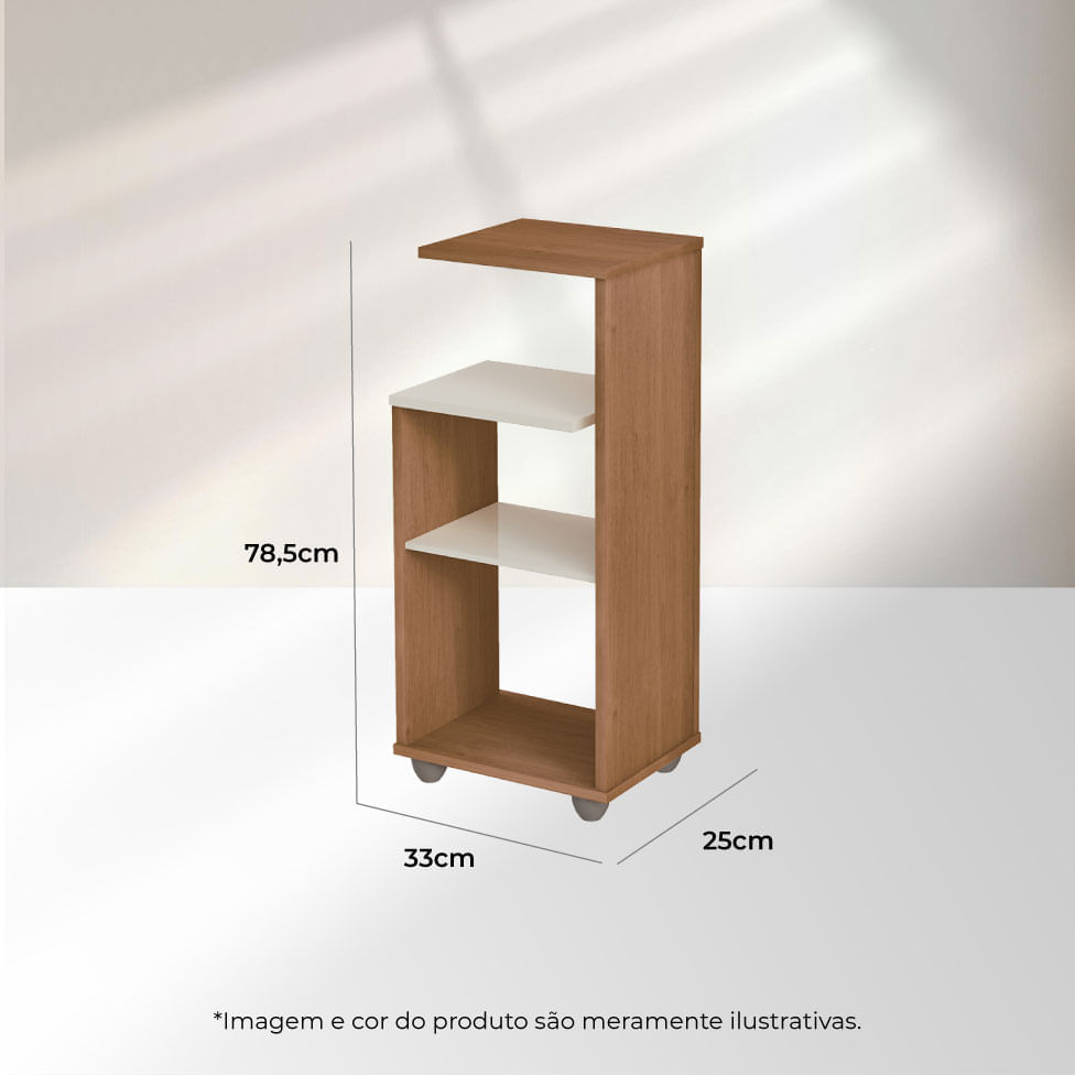 Mesa de Apoio Bis Cinamomo e Off White - Imagem 6