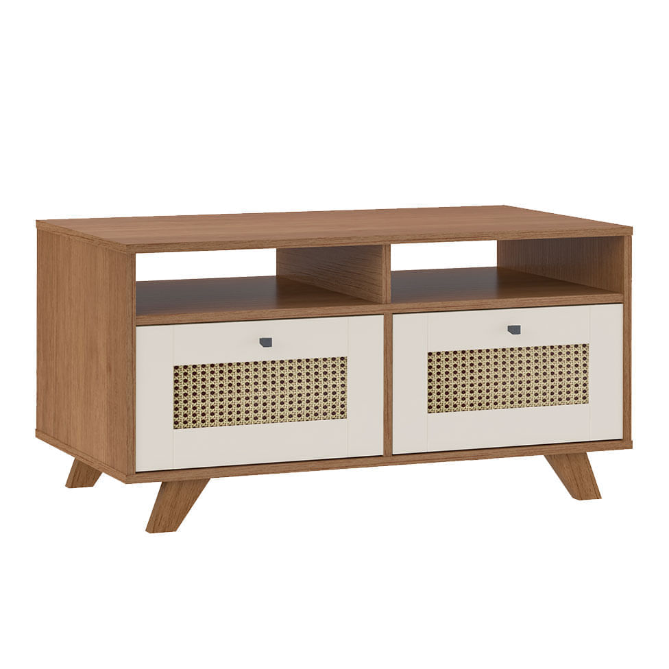 Mesa de Centro Trama Cinamomo e Off White