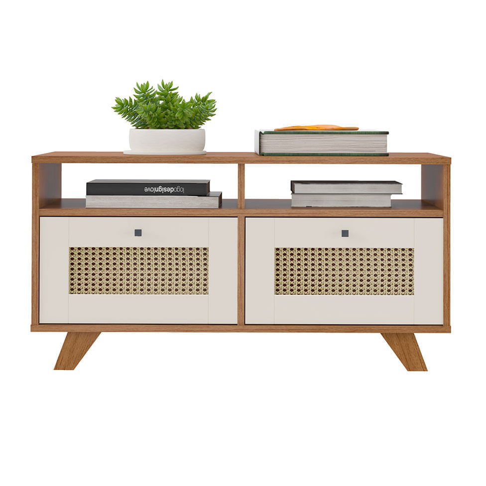 Mesa de Centro Trama Cinamomo e Off White - Imagem 5