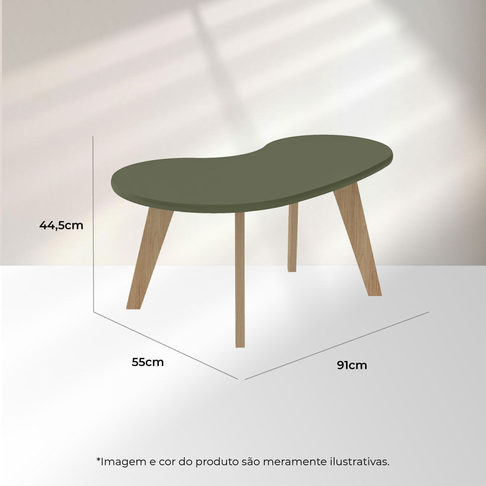 Mesa de Centro Orgânica Menta - Imagem 8