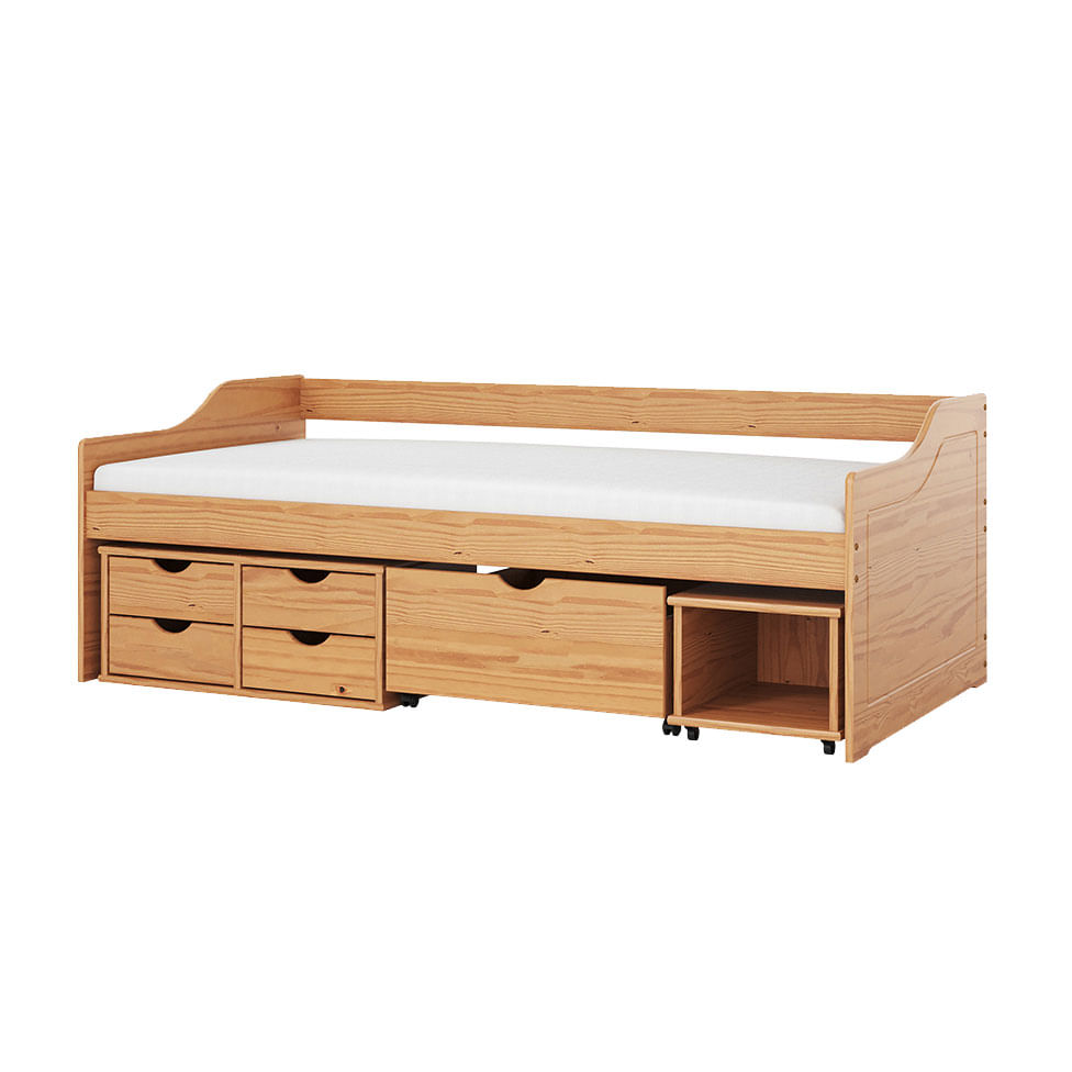 Cama Floro Multifuncional Natural 96x193cm