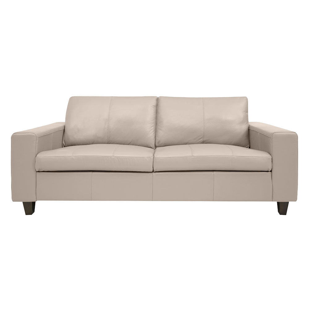 Conjunto de Sofá Royale em Couro Off White - Imagem 3