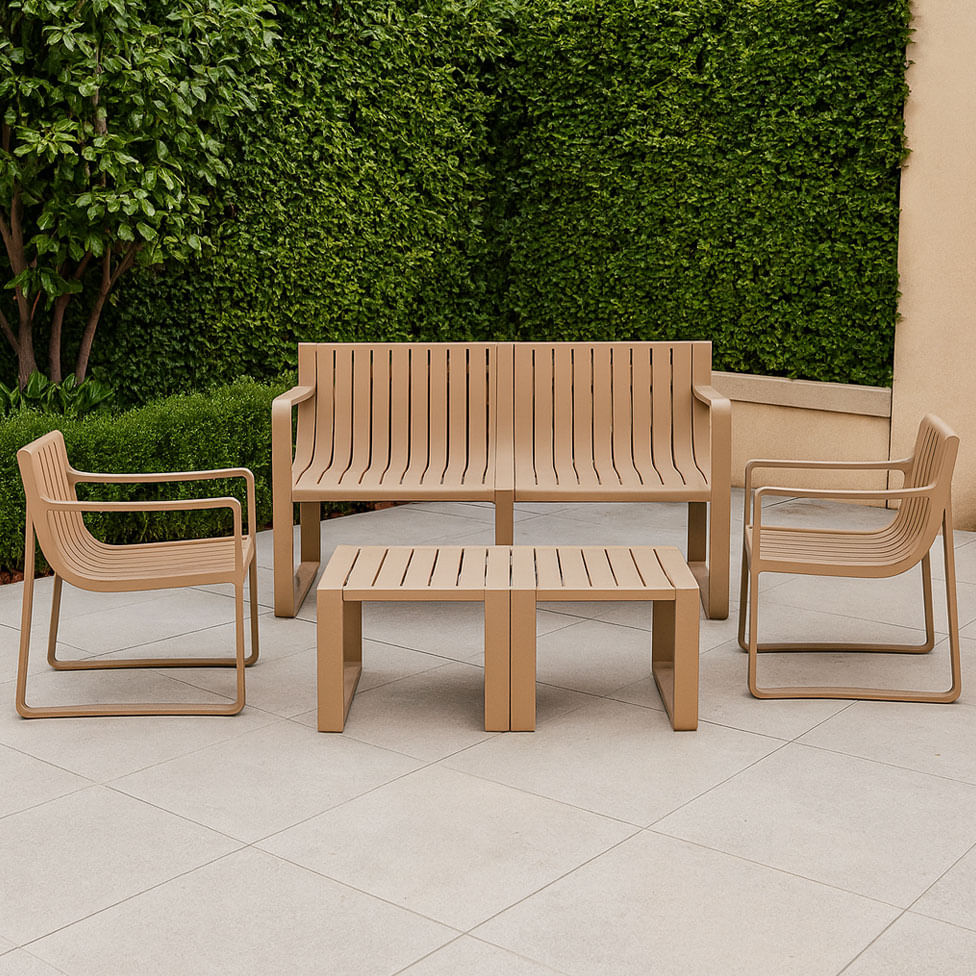Conjunto Verte Eco para Área Externa Café com 5 Peças - Imagem 2