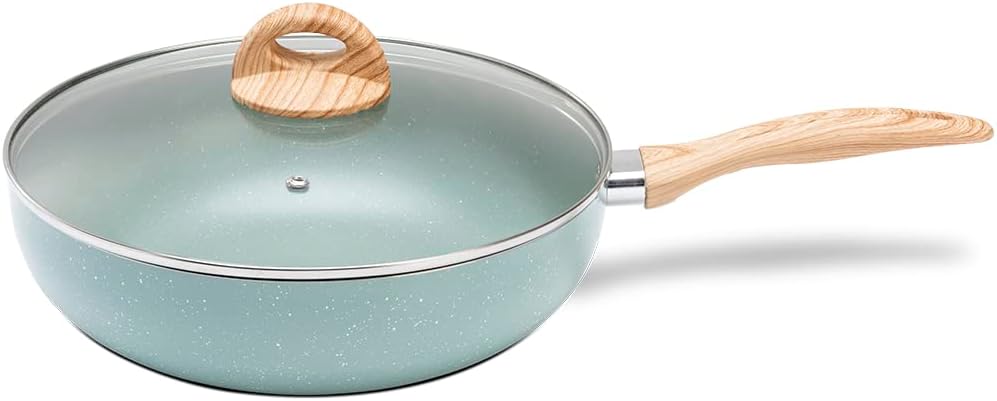 Panela Wok Brinox Ceramic Life Botanika 28cm | Antiaderente, Indução e Sustentável