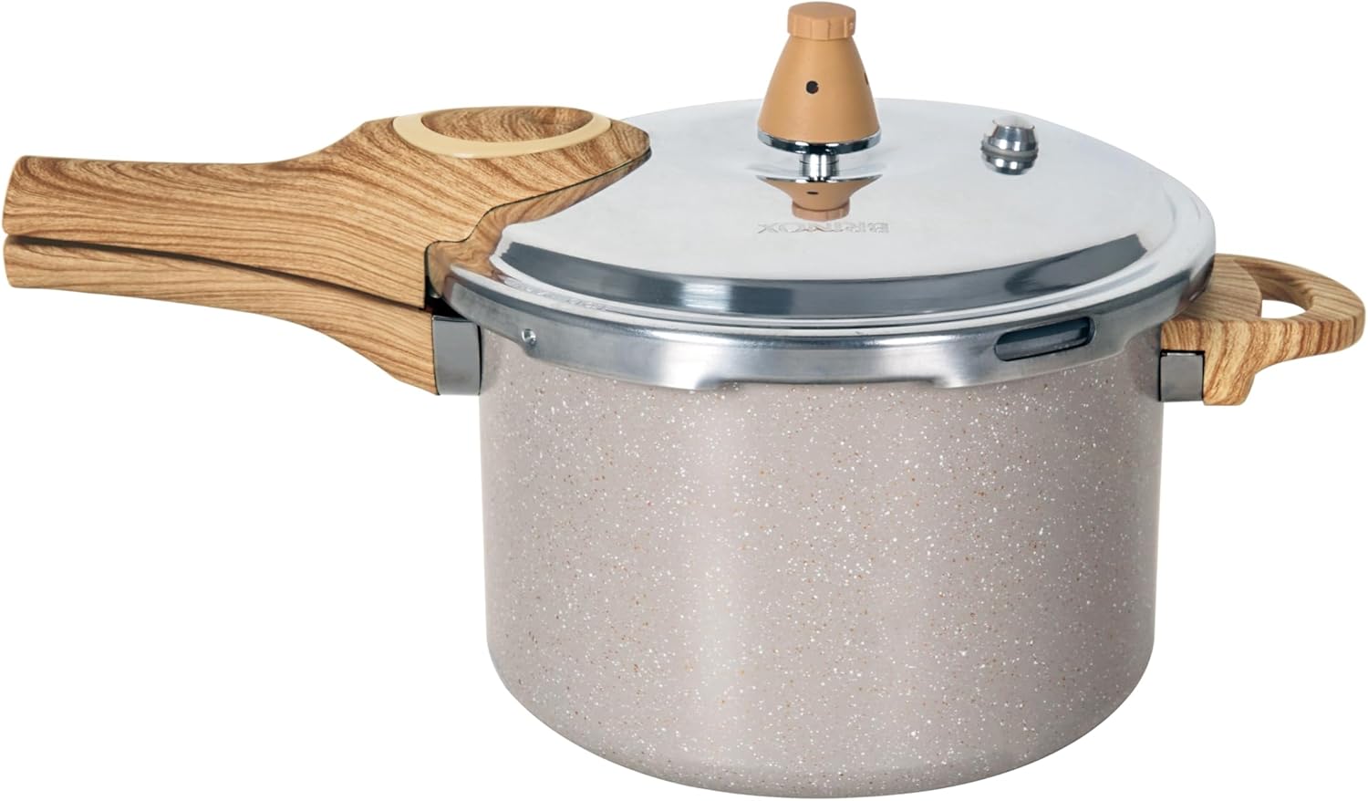 Panela de Pressão Brinox Pressure 4,2L | Fundo Indução, Cerâmica Antiaderente e 4 Dispositivos de Segurança