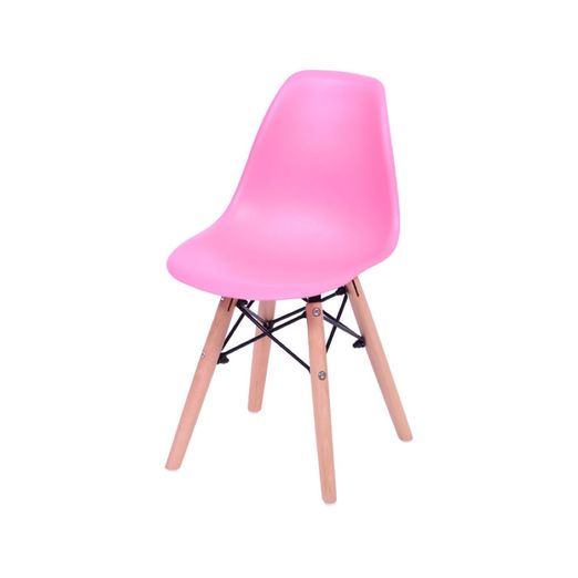Cadeira-Eiffel-Infantil-Rosa-com-Base-de-Madeira