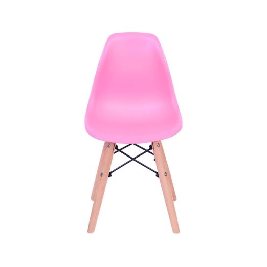 Cadeira-Eiffel-Infantil-Rosa-com-Base-de-Madeira