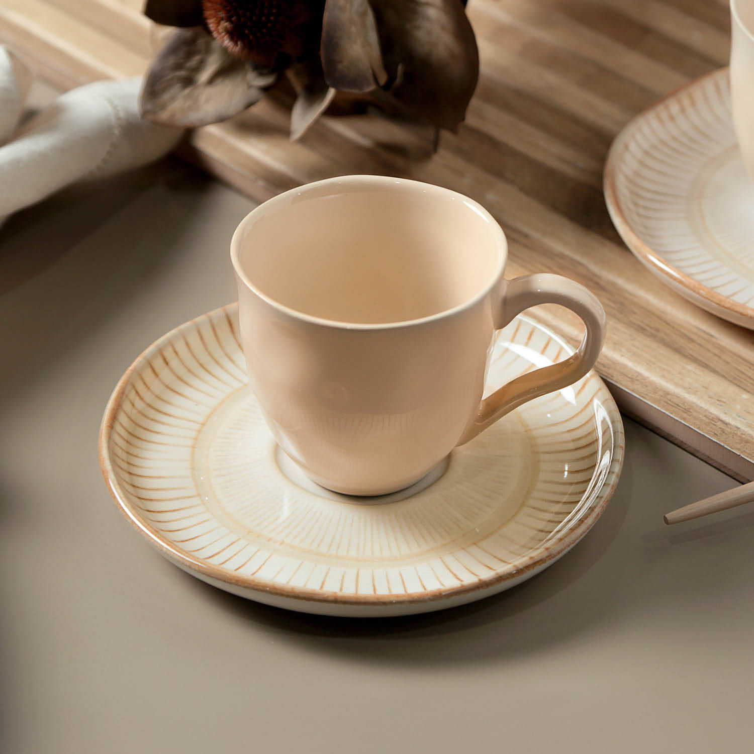 Conjunto com 6 Xícaras De Chá com 6 Pires Bio Mirage 170ml - Imagem 3