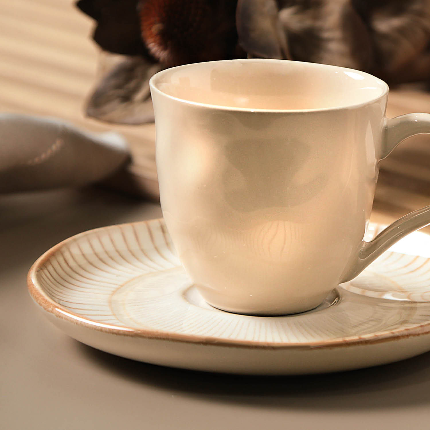 Conjunto com 6 Xícaras De Chá com 6 Pires Bio Mirage 170ml - Imagem 5