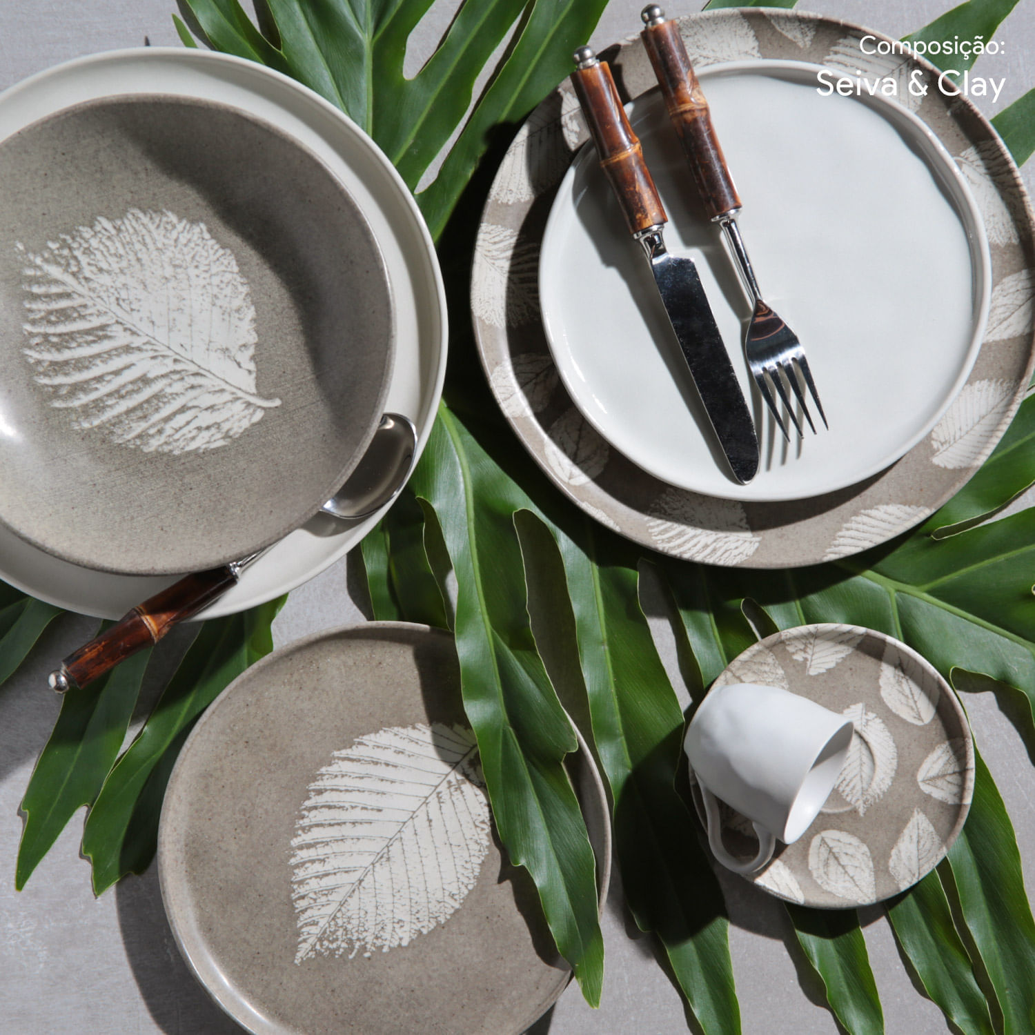 Conjunto com 6 Pratos Raso Bio Stoneware Clay Ø27,5cm - Imagem 5