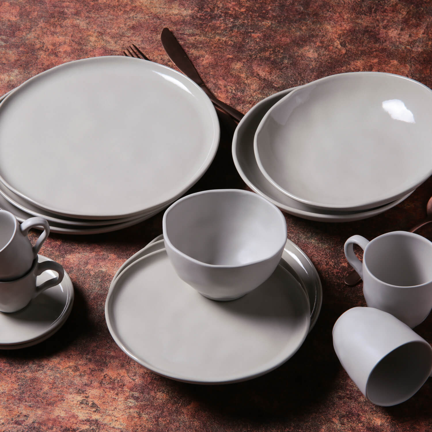 Conjunto com 6 Pratos Raso Bio Stoneware Clay Ø27,5cm - Imagem 4