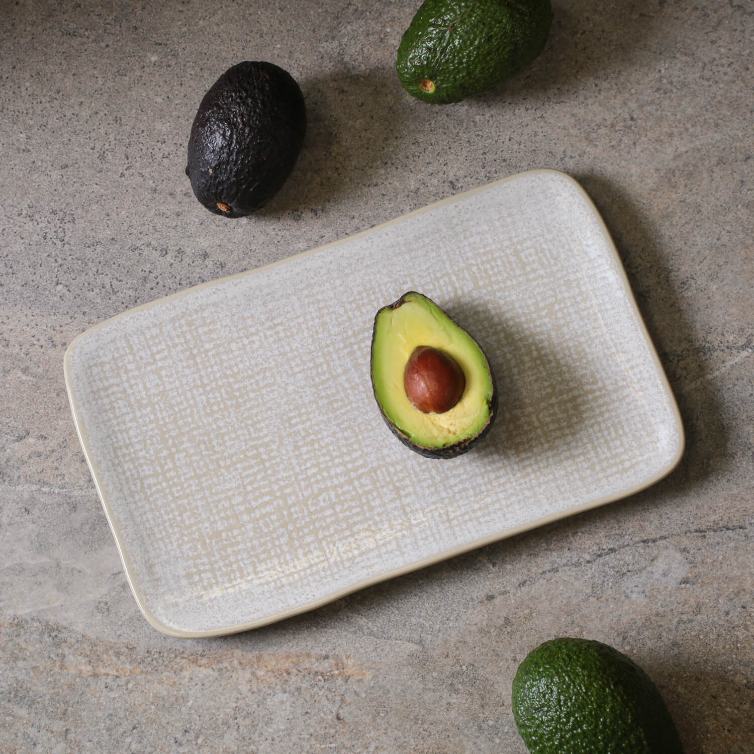 Conjunto com 4 Travessas Retangular Média Juta Latte 27x16cm - Imagem 4