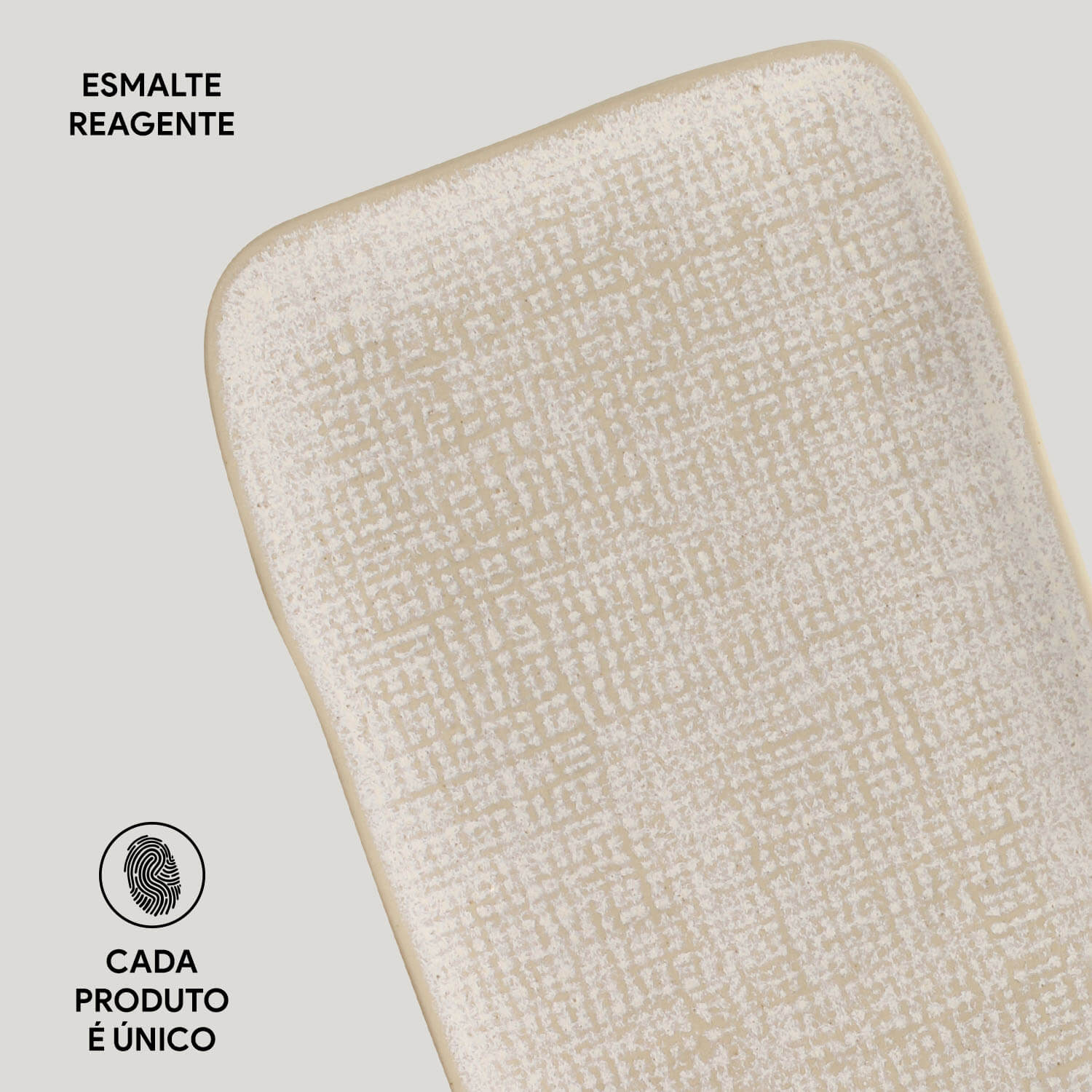 Conjunto com 4 Travessas Retangular Média Juta Latte 27x16cm - Imagem 5