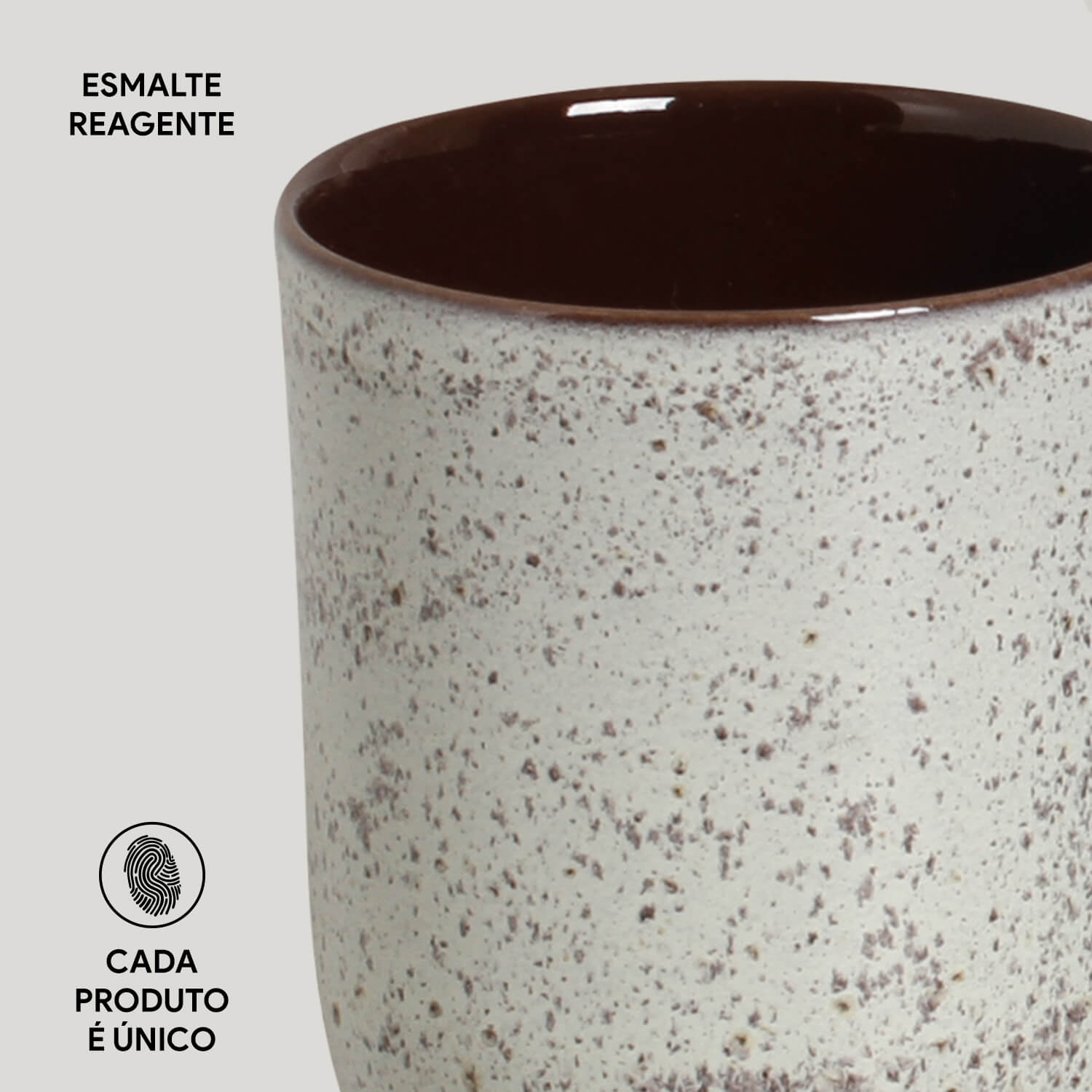 Conjunto com 4 Canecas Coup Stoneware Grande Pistache 330ml - Imagem 5